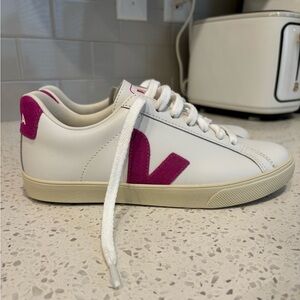 Hot pink Veja sneakers